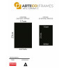 Black aluminum frame 1cm